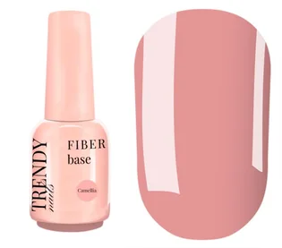База для гель-лаку Trendy Nails Fiber Base, Camellia, HEMA/TPO free, 15 мл