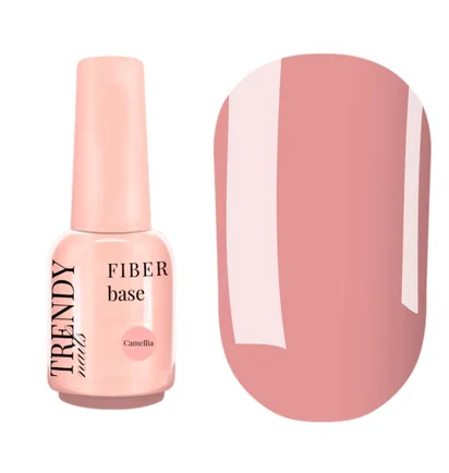 База для гель-лаку Trendy Nails Fiber Base, Camellia, HEMA/TPO free, 15 мл