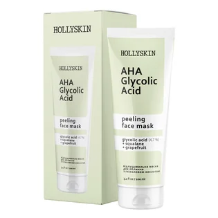 Маска для обличчя HollySkin Glycolic AHA Acid Face Mask, 100 мл