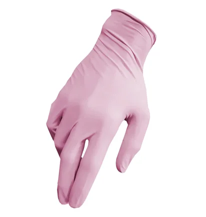 Nitrylowe teksturowane rękawiczki bezpudrowe Medicom SafeTouch Advanced, Extend Pink, niesterylne, rozmiar S, 100 szt.