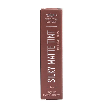 Рідкі тіні для повік ZOLA x Valentina Lelyukh Silky Matte Tint, Espresso #06