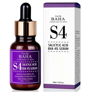 Сироватка-пілінг для обличчя з саліциловою кислотою Cos De BAHA S4 Salicylic Acid BHA 4%, 30 мл