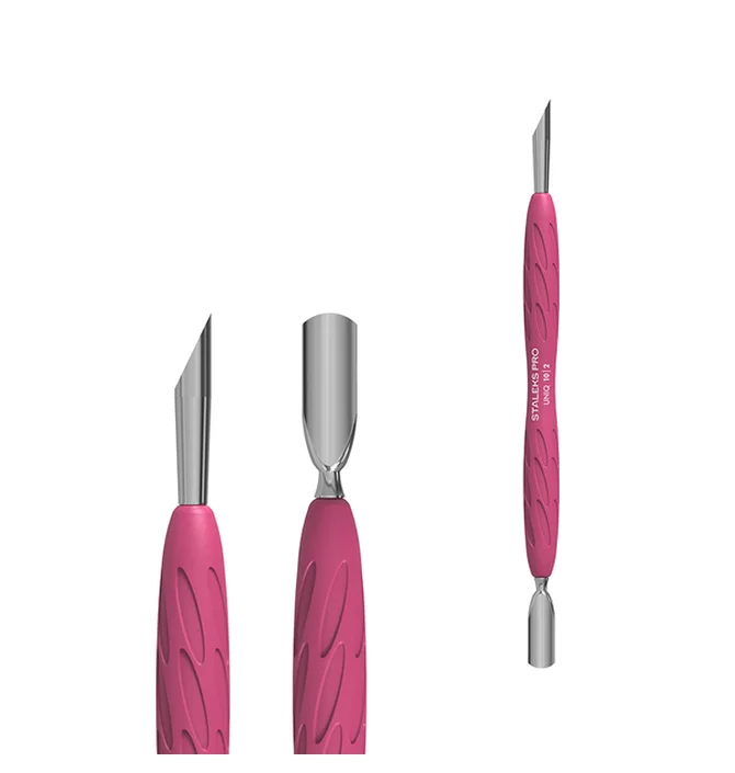 Manicure Pusher Staleks UNIQ 10 Type 2, with silicone handle