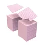 Безворсові перфоровані серветки Staleks Pro Expert для манікюру, рожеві, 4.5×4.5 см, 400 шт