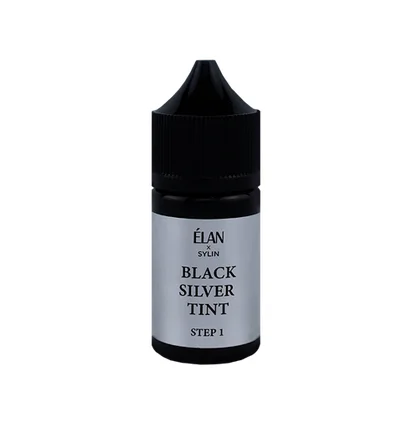 Farba do brwi i rzęs ELAN x Sylin Black Silver Tint Step 1, 30 ml