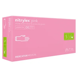 Nitrile Gloves Nitrylex, pink, 100 pcs