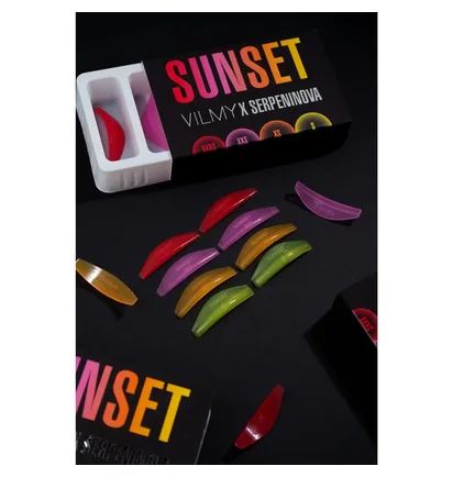 Набір валиків для ламінування вій Vilmy x Serpeninova, Sunset, 4 пари